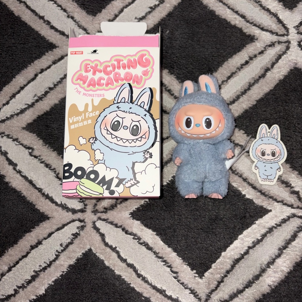 Pop Mart Blue Monster Plush Toy